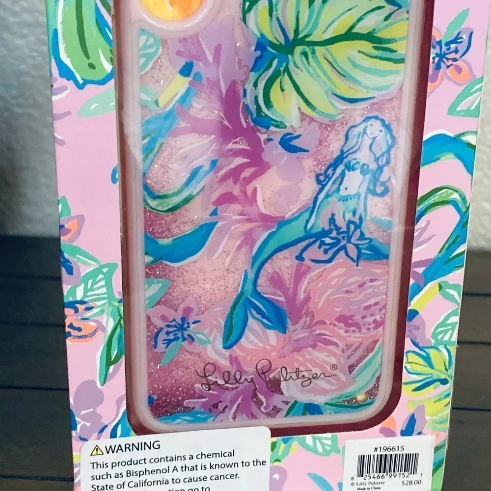 Lilly Pulitzer Mermaid in the Shade Apple iPhone Case Cover X/XS